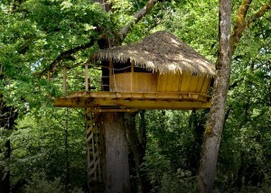 Cabane dans les arbres pour un couple